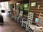 Main Level Porch with 4 Rocking Chairs